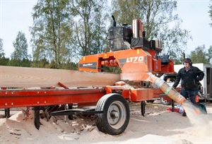 Obrada drveta sa Wood-Mizer mašinom u Švedskoj